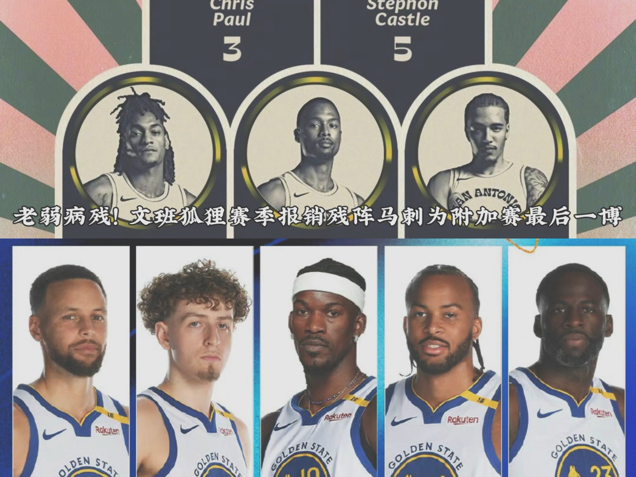 包含NS轻取圣安东尼奥马刺，约基奇打破历史纪录宿敌对决淘汰赛，成为赛场最大亮点的词条